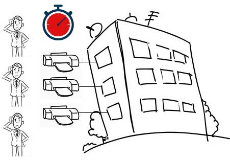 Axess Managed Print Services (MPS) система за отдалечено наблюдение спестява време