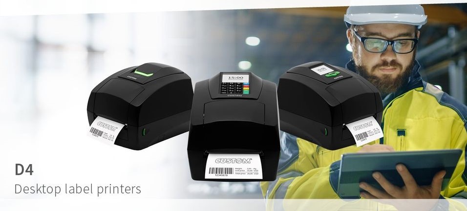 Етикетни принтери на Custom от серията D4
