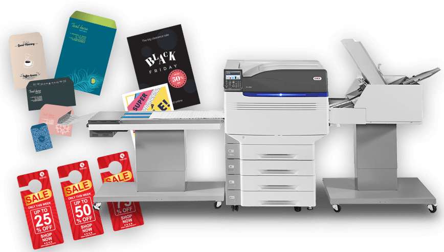 Система за принтиране на пликове на OKI Pro9541 и Pro9542