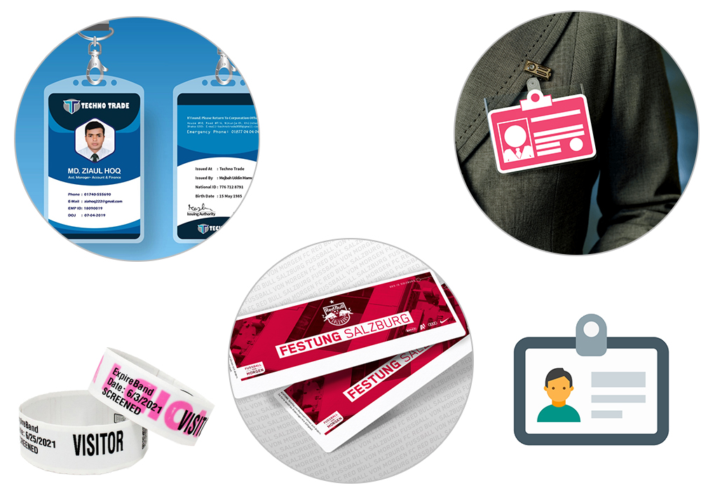 ID етикети със снимки | Посетителски бадж и гривни | Билети