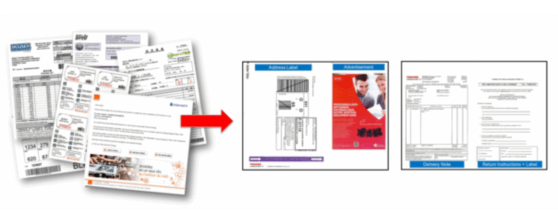 Системата, проектирана, така че да комбинира всички необходими документи на една страница.