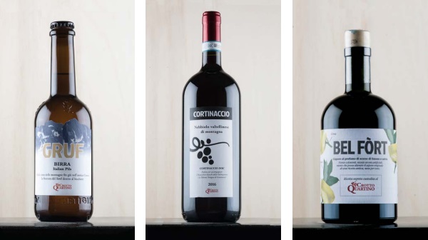 Етикети на бутилки отпечатани с Pro1050 на OKI (CMYK + White) за Grafiche Morbegnesi