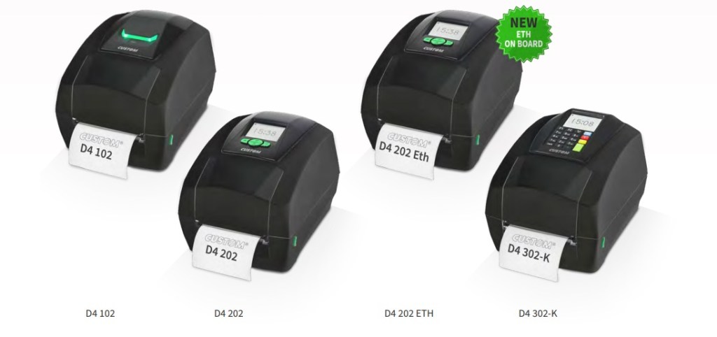 Качество и рентабилност с етикетнити принтери Custom D4