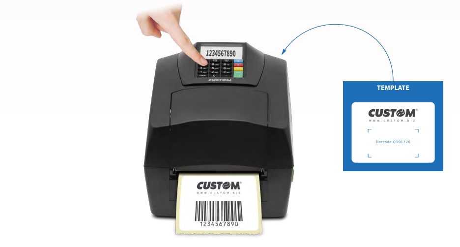 Stand-Alone функция на принтер Custom D4