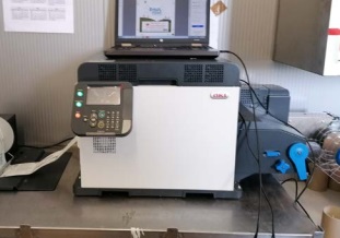 Принтера за етикети Pro1050 на OKI в шоурума на Tasco