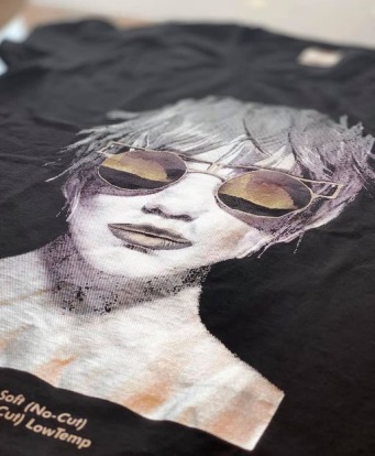 Тениска с щампа отпечатана на принтера на OKI Pro8432WT