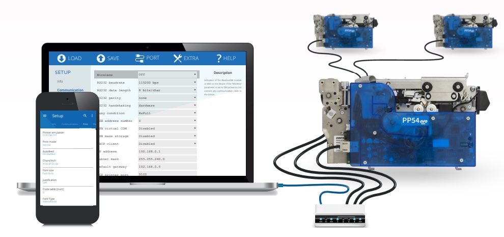 Настройване на PP54 EVO Custom PrinterSet