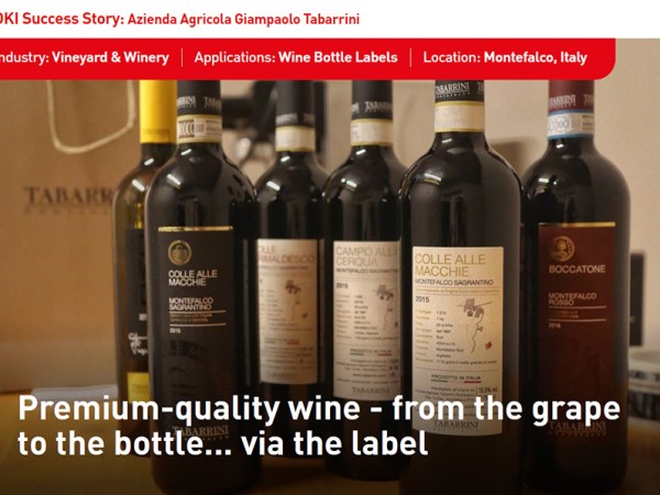 Tabarrini избра висококачествен печат, отговарящ на вкуса на виното&nbsp;им