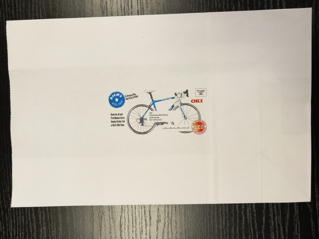 Печат върху хартиена опаковка (плик) със серията Pro9