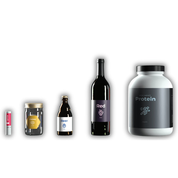 Цилиндрични предмети, върху които Botlr етикира